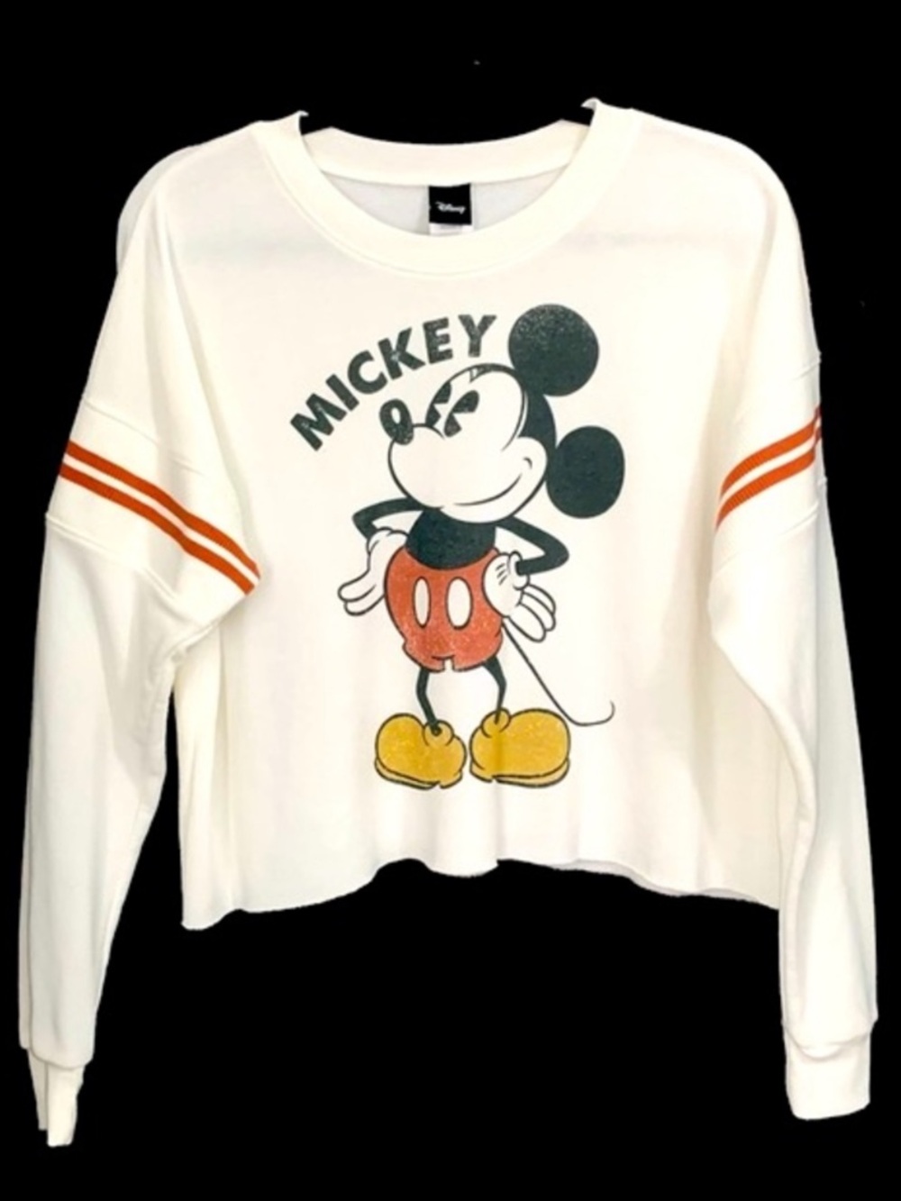 Disney Mickey Cropped Graphic Sweatshirt